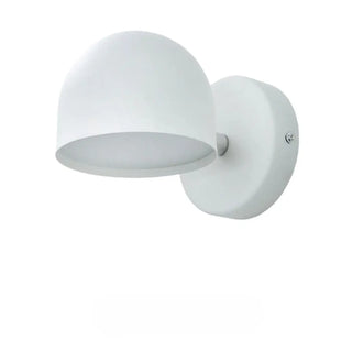 Scandinavian wall light angle – LED black white rounded contemporary