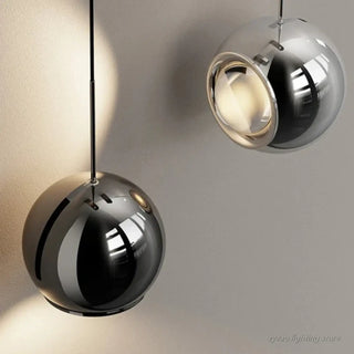 LUMIR glass ball sconce close-up G9 socket ambient glow