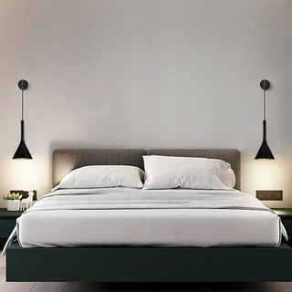 E27 Scandinavian wall light hanging style side profile
