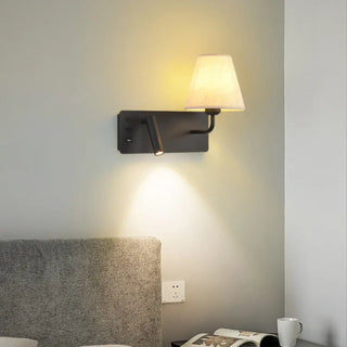 White headboard wall sconce E27 2 lights IP65 30cm