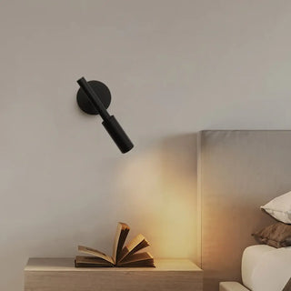 Black gold headboard wall sconce E27 art deco – bedroom front view