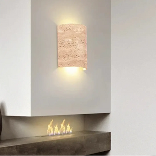 Marble wall light beige – luxurious stone texture LED