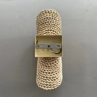 TRENA natural fiber wall sconce living room ambiance