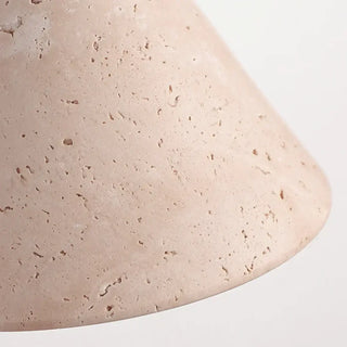 Triangular wall sconce stone – close-up natural texture