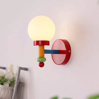 TRIC tricolor children wall sconce installed nursery