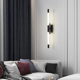 TUBU black tube wall sconce minimalist matte black
