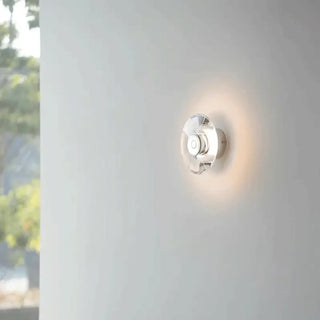 Halo glass effect LED wall sconce silver – S size 5W indoor light