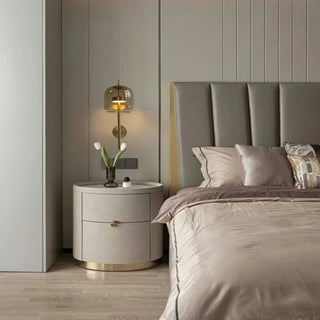 Scandinavian glass sconce – LED IP65 smoky grey 45cm