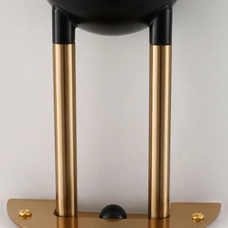 SUPORET contemporary wall sconce installed living room