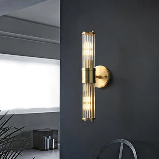 Vintage gold murano glass sconce – art deco handcrafted close-up