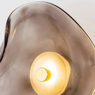 Organic glass wall light – 3 color options beige brown