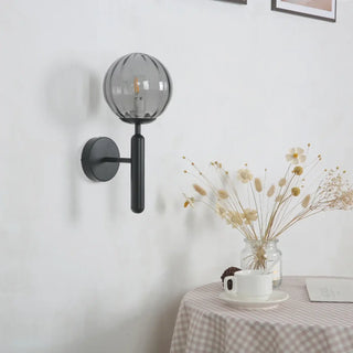 Soutore modern glass wall sconce close-up transparency