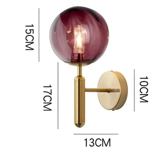 Soutore LED glass wall sconce detail close-up