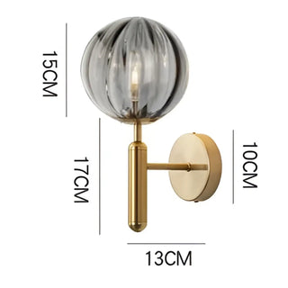 Soutore LED glass wall sconce top view detail
