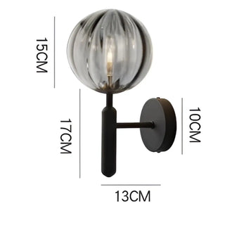 Soutore clear glass sconce bedroom installed
