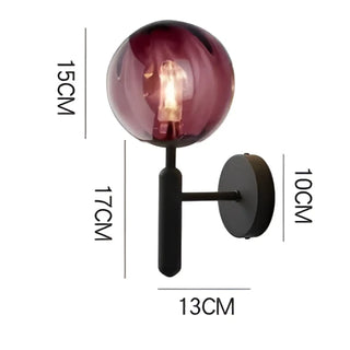 Soutore glass wall sconce warm white light