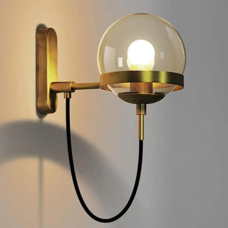 WALL clear glass wall sconce bedroom accent