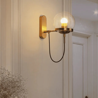 WALL glass wall light minimalist installed
