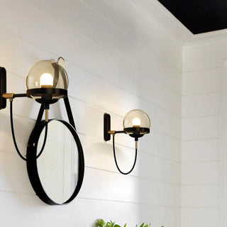 WALL clear glass wall sconce modern bright light