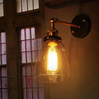 VINTA retro glass wall sconce hallway bedroom