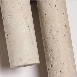 Beige wood wall lamp LED – natural material close-up detail