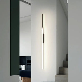 Black vertical dimmable LED wall sconce – S size 90cm aluminum