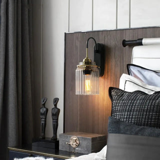 VISU vintage glass shade wall sconce classic style