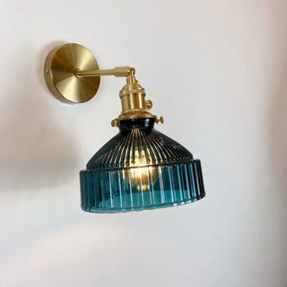 TIFFY tinted glass wall light retro chic style