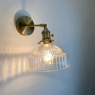 TIFFY vintage wall sconce brass detail close-up