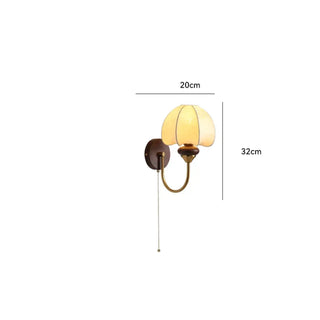 VINTAFA vintage brass amber wall light warm ambiance
