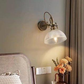 TRORE vintage brass wall light detail close-up