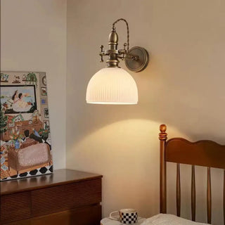 TRORE vintage glass brass wall sconce elegant design