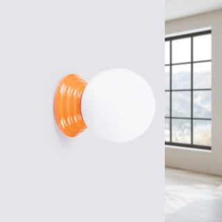 Modern Enamel Wall Sconce – Designer Wall Light With Bright Uniform Illumination