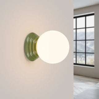 Modern Enamel Wall Sconce – Designer Wall Light With Bright Uniform Illumination