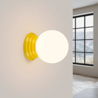 Modern Enamel Wall Sconce – Designer Wall Light With Bright Uniform Illumination