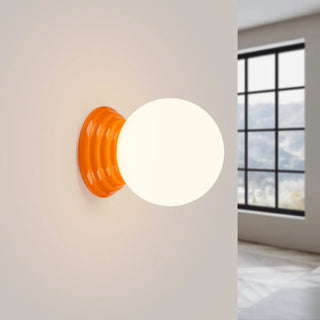 Modern Enamel Wall Sconce – Designer Wall Light With Bright Uniform Illumination