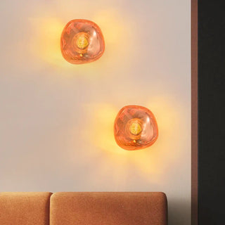Vintage acrylic wall sconce E27 LED – gold size S 20×21cm