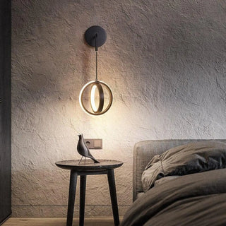 Adjustable dual LED wall sconce gold – modern close-up detail
