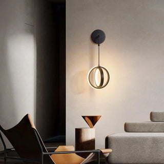 Adjustable black double LED wall light – modern bedroom