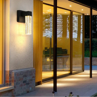 CRIS Crystal Exterior Wall Light – Sparkling Elegant Outdoor Sconce