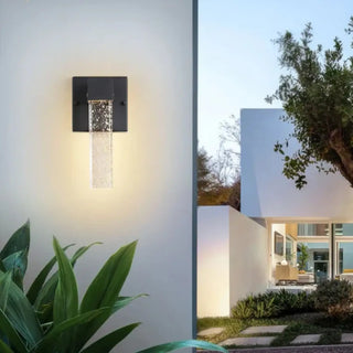 CRIS Crystal Wall Sconce Outdoor Light – Elegant Decorative Exterior Lamp