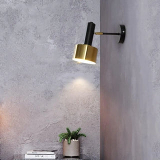 Brass wall sconce S M sizes comparison black gold