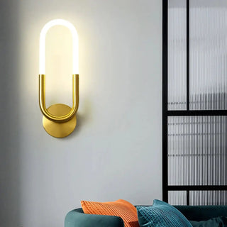 Black G4 LED wall light aluminum 45cm modern