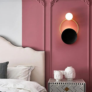 Modern eclipse wall sconce G4 4W – gold arc 26×45cm indoor light