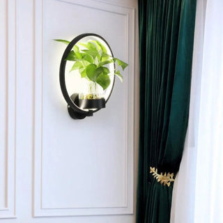 White natural LED wall sconce installed – G4 22W 38cm warm