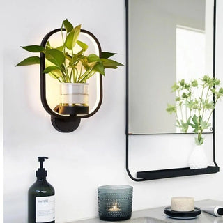 Black LED wall sconce close-up – G4 22W natural style indoor
