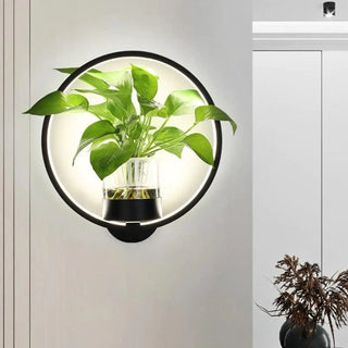 Black natural LED wall sconce – G4 22W 15×38cm IP20 3000K