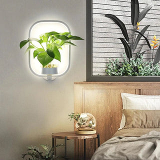 Natural LED wall sconce close-up – G4 22W white acrylic bar