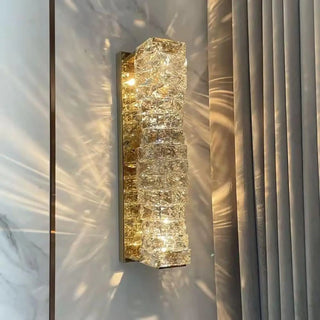 VERS glass wall sconce installed living room