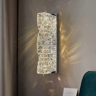 VERS elegant glass wall light warm glow detail